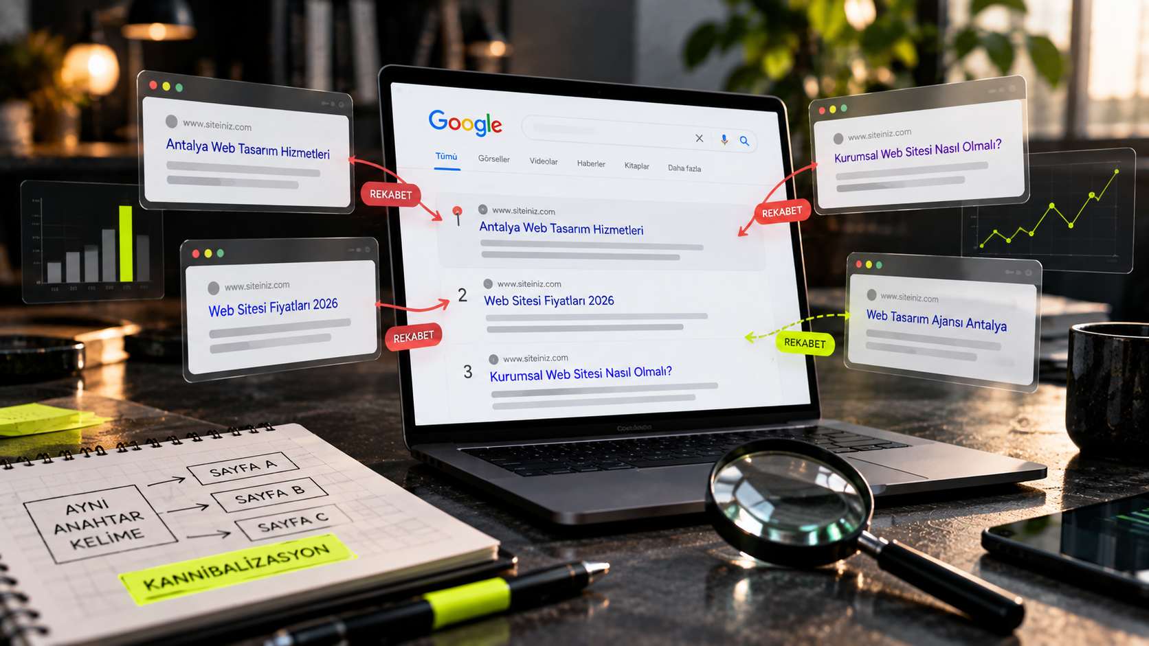 Keyword Cannibalization Nedir? Sayfalarınız Google’da Birbiriyle Rekabet Ediyor Olabilir mi?