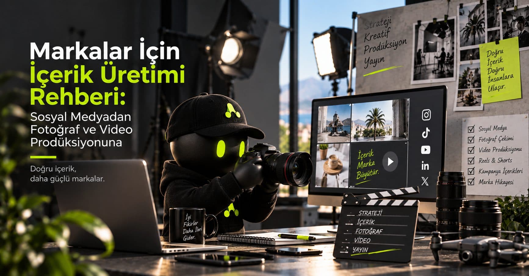 Markalar İçin İçerik Üretimi Rehberi: Sosyal Medyadan Fotoğraf ve Video Prodüksiyonuna